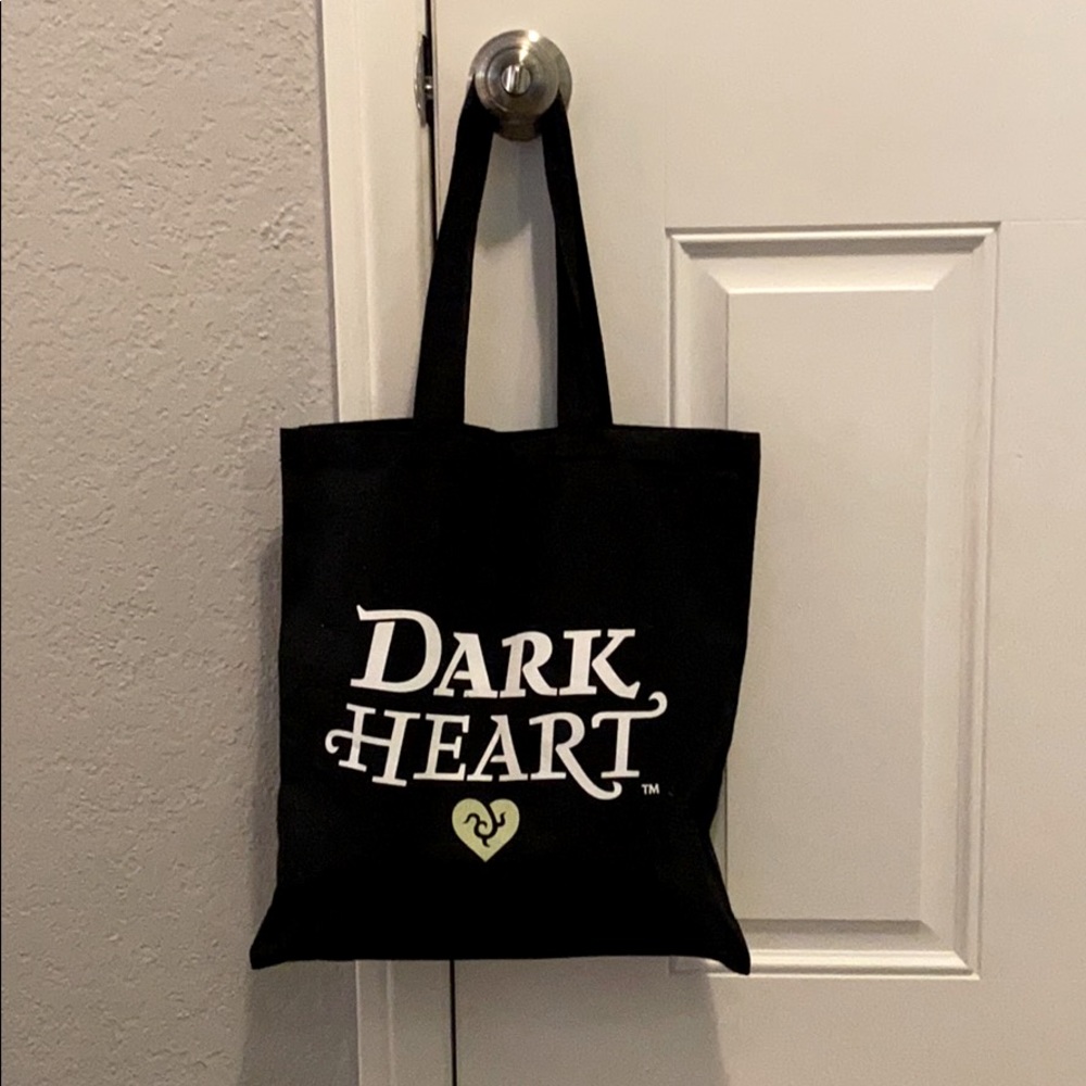 Dark Heart reusable tote bag